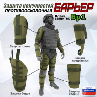 Комплект противоосколочной защиты "Барьер". Класс защиты Бр 1. Цвет: хаки светлый.