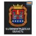 Шеврон на липучке «Герб Калининградской области». Размер 100х85 мм. 