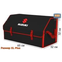 Органайзер-саквояж "Союз" в багажник Suzuki (Сузуки), размер XL Plus. Цвет: черный с красной окантовкой.