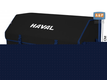 Органайзер-саквояж "Союз" в багажник Haval (Хавейл), размер XXL. Цвет: черный с синей окантовкой.