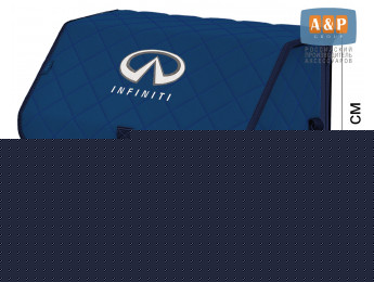 Органайзер-саквояж "Союз" в багажник Infiniti (Инфинити), размер M. Цвет: синий с синей прострочкой Ромб.