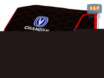 Органайзер-саквояж "Союз" в багажник Changan (Чанган), размер XL. Цвет: черный с красной прострочкой Соты.