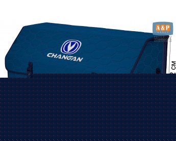Органайзер-саквояж "Союз" в багажник Changan (Чанган), размер XXL. Цвет: синий с синей прострочкой Соты.